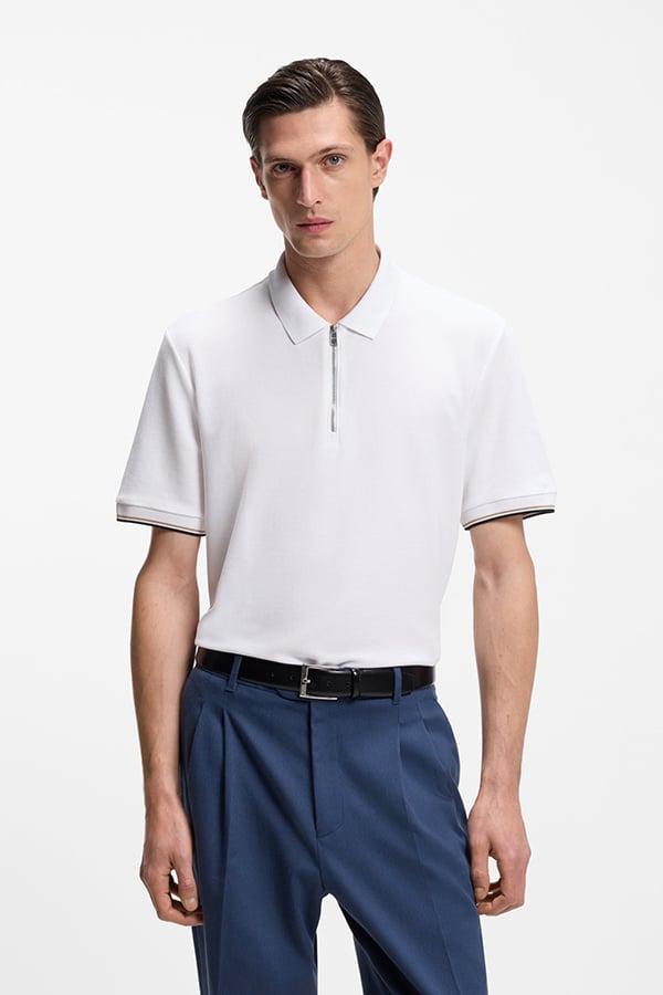 ΜΠΛΟΥΖΑ POLO BOSS - 100 ΛΕΥΚΟ